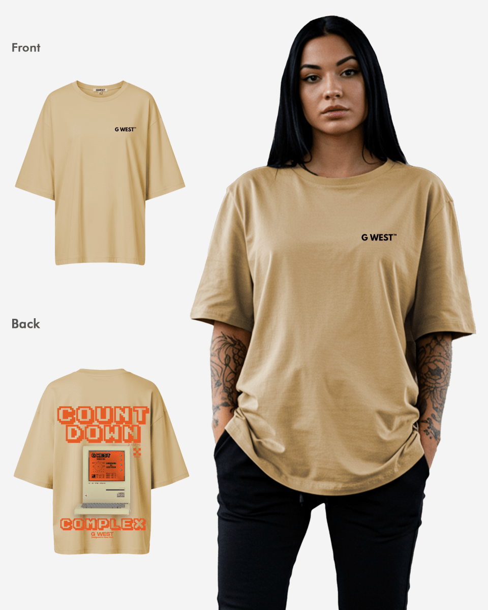 G West Womens Oversized Retro Pc T-Shirt