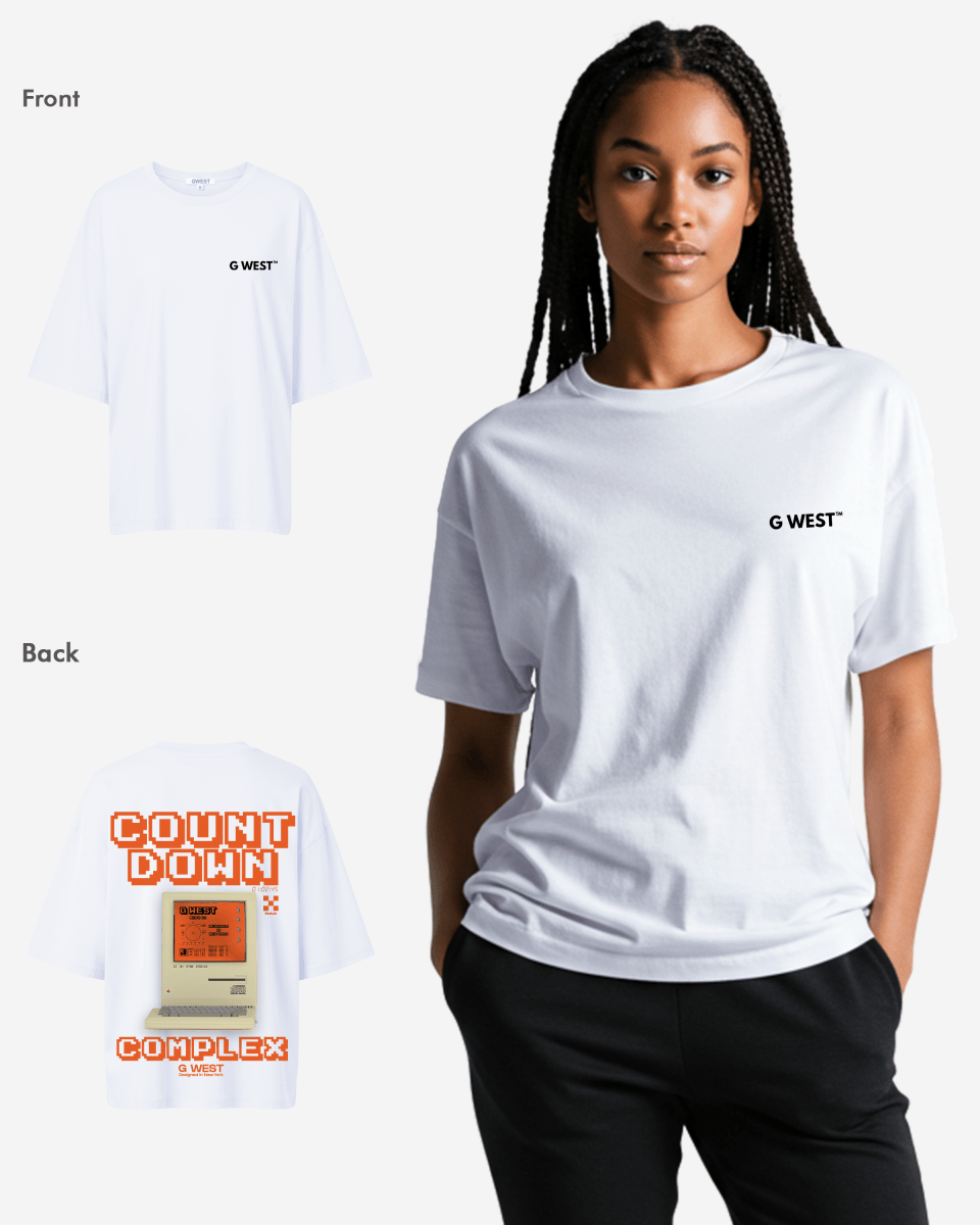 G West Womens Oversized Retro Pc T-Shirt