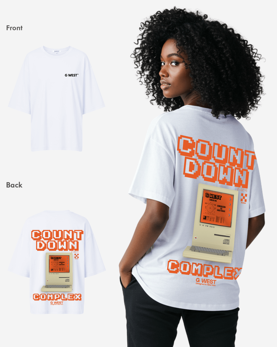 G West Womens Oversized Retro Pc T-Shirt