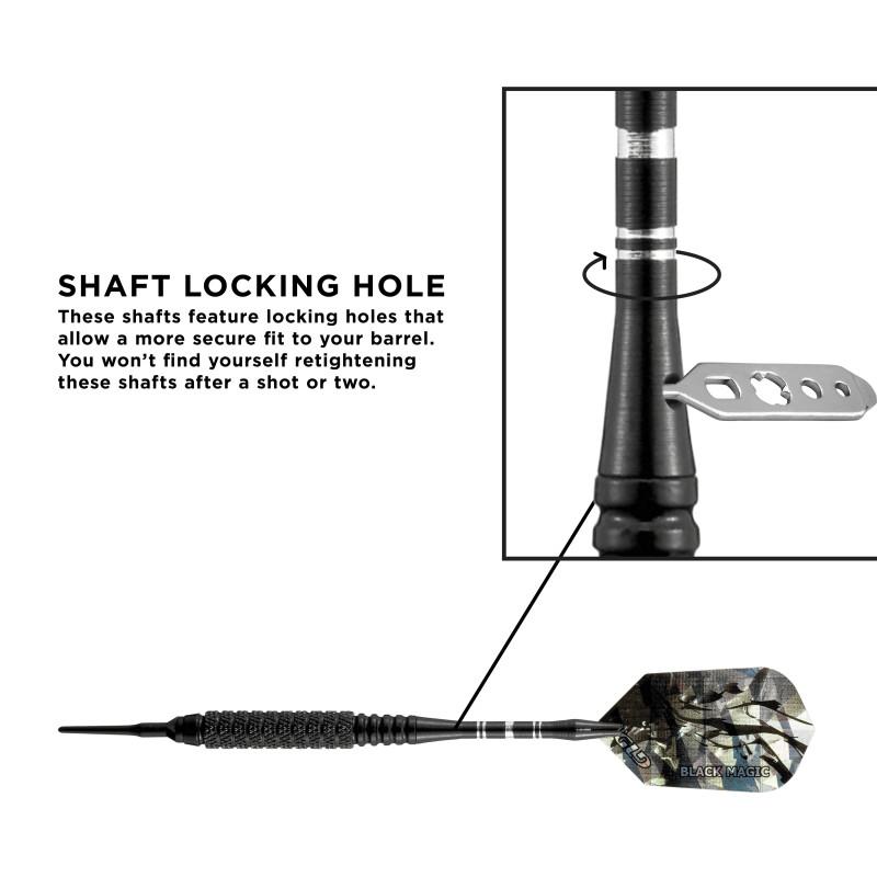 Viper Black Magic Soft Tip Darts 10 Knurled Rings 18 Grams