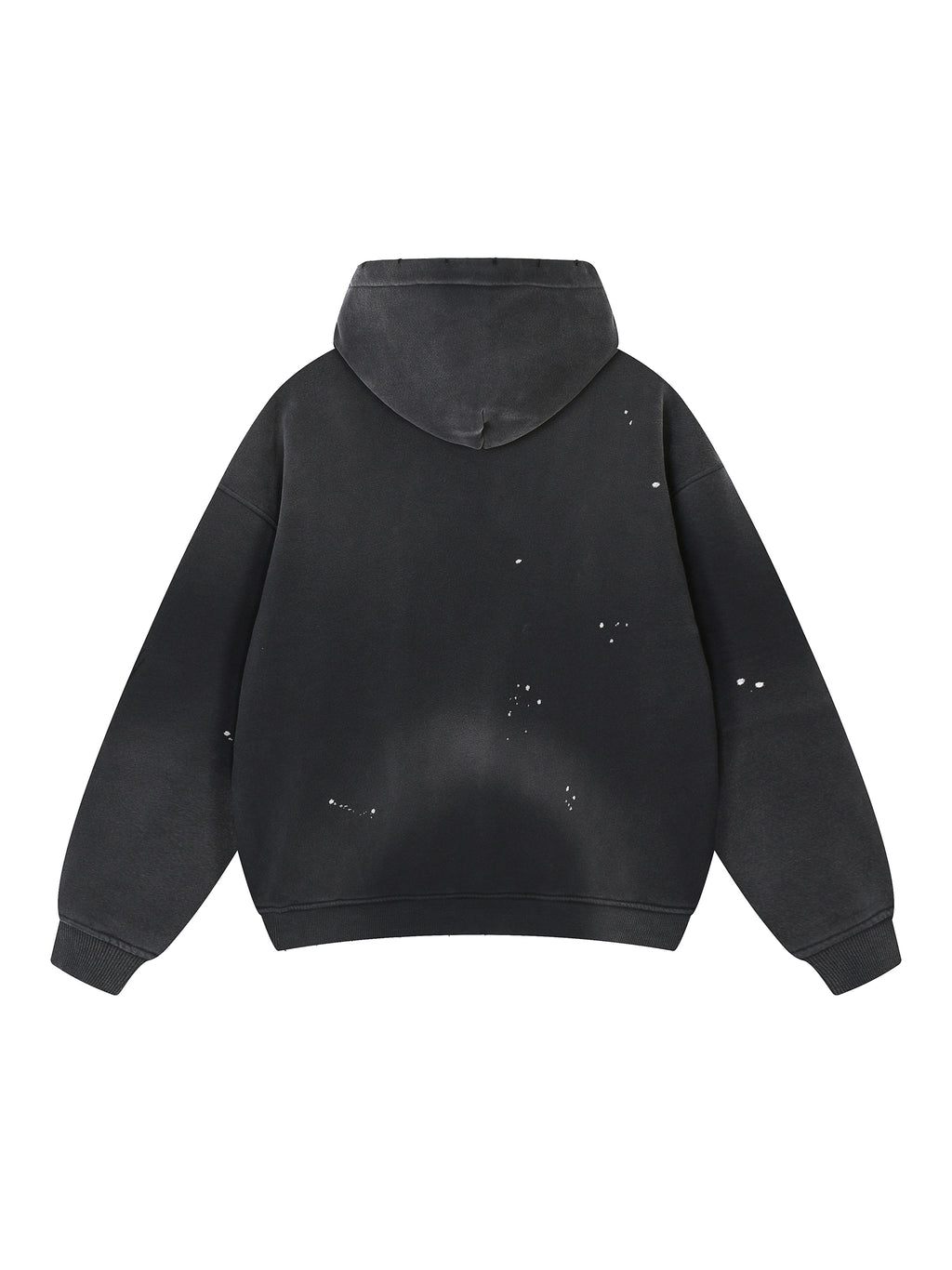 Vintage Washed Frayed Fleece Hoodie