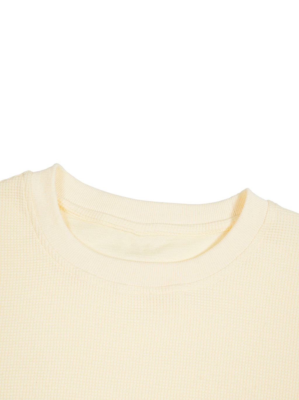 Waffle Raw Edge T-Shirt