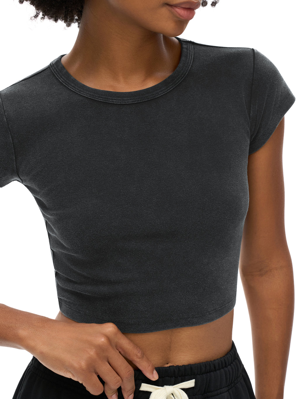 Snow Washed Crop Top