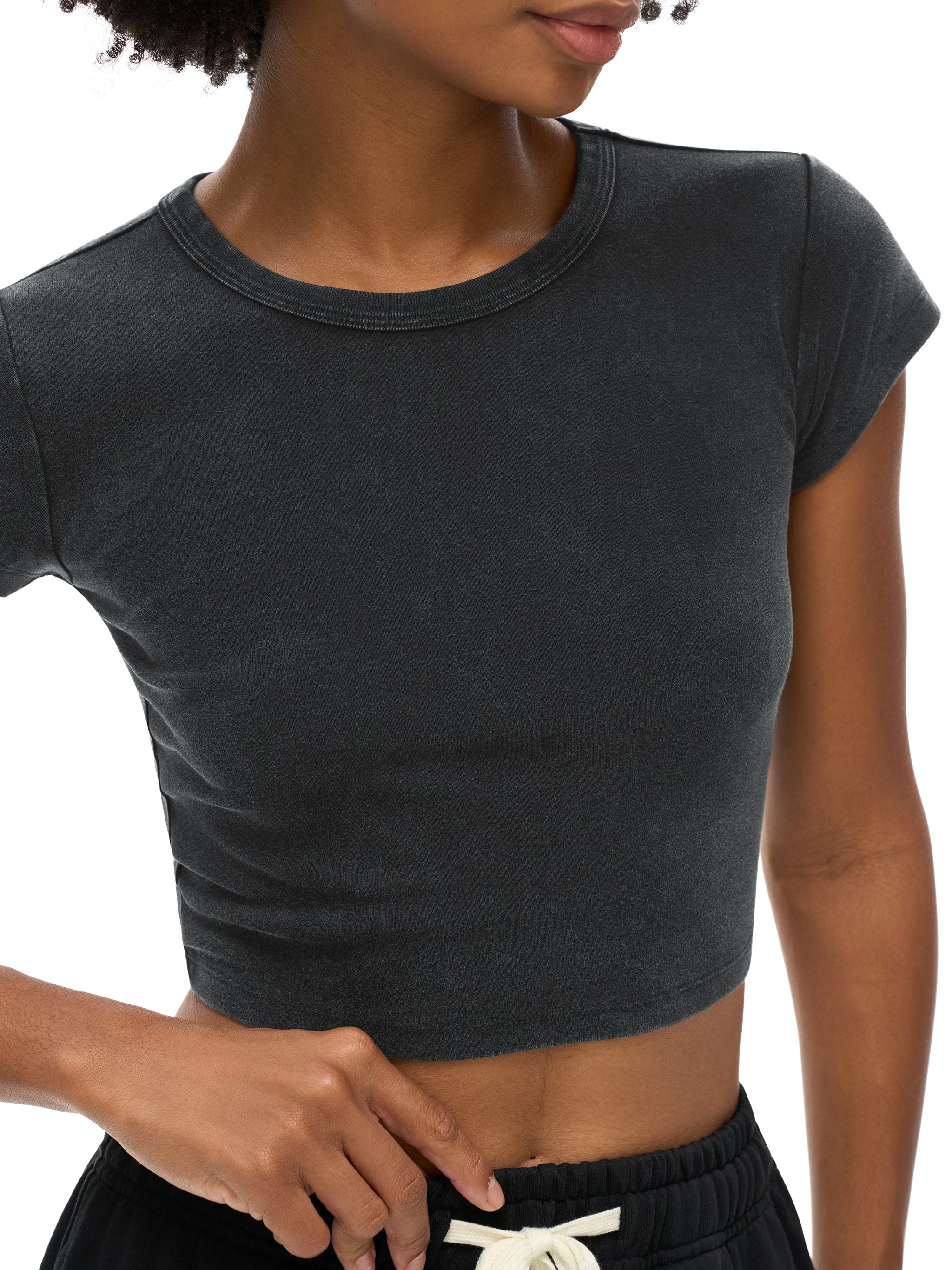 Snow Washed Crop Top