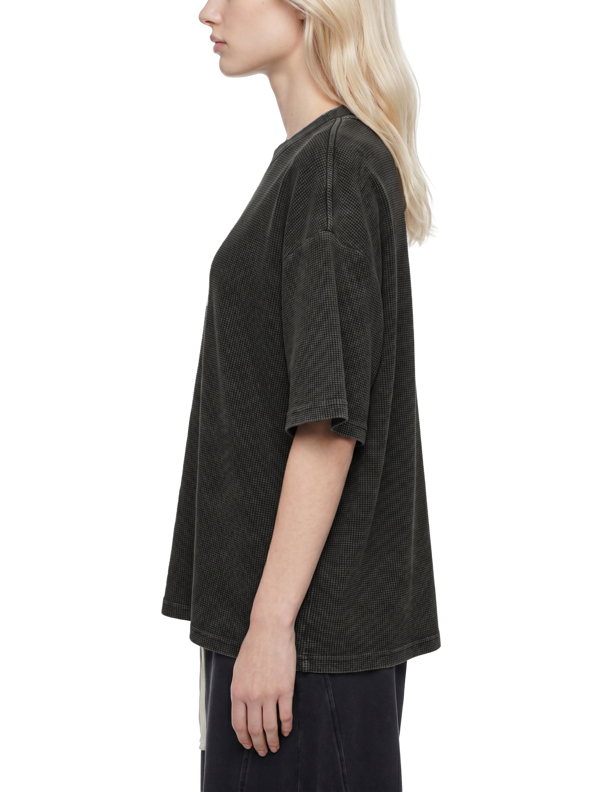 Textured Waffle Washed Boxy T-Shirt