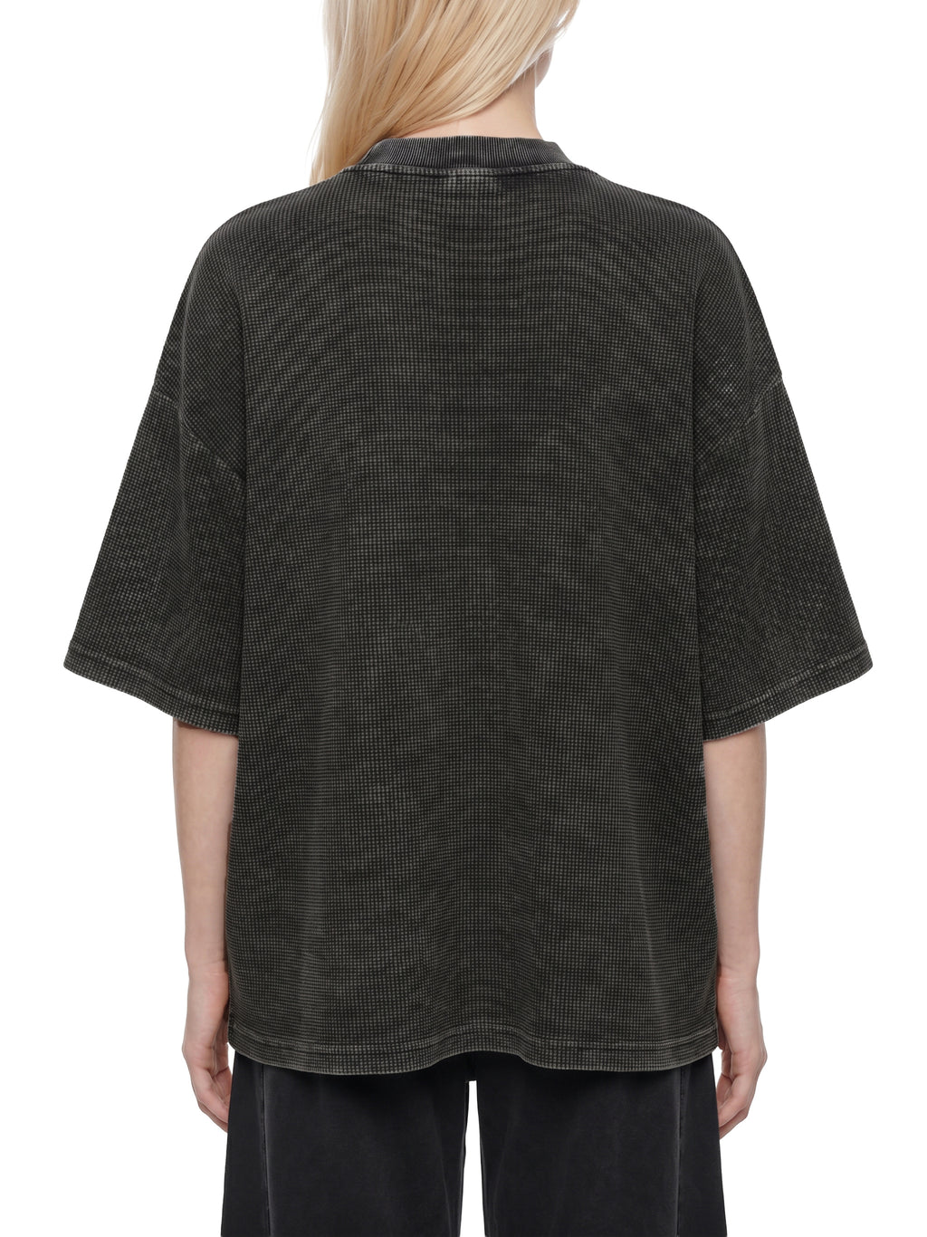 Textured Waffle Washed Boxy T-Shirt