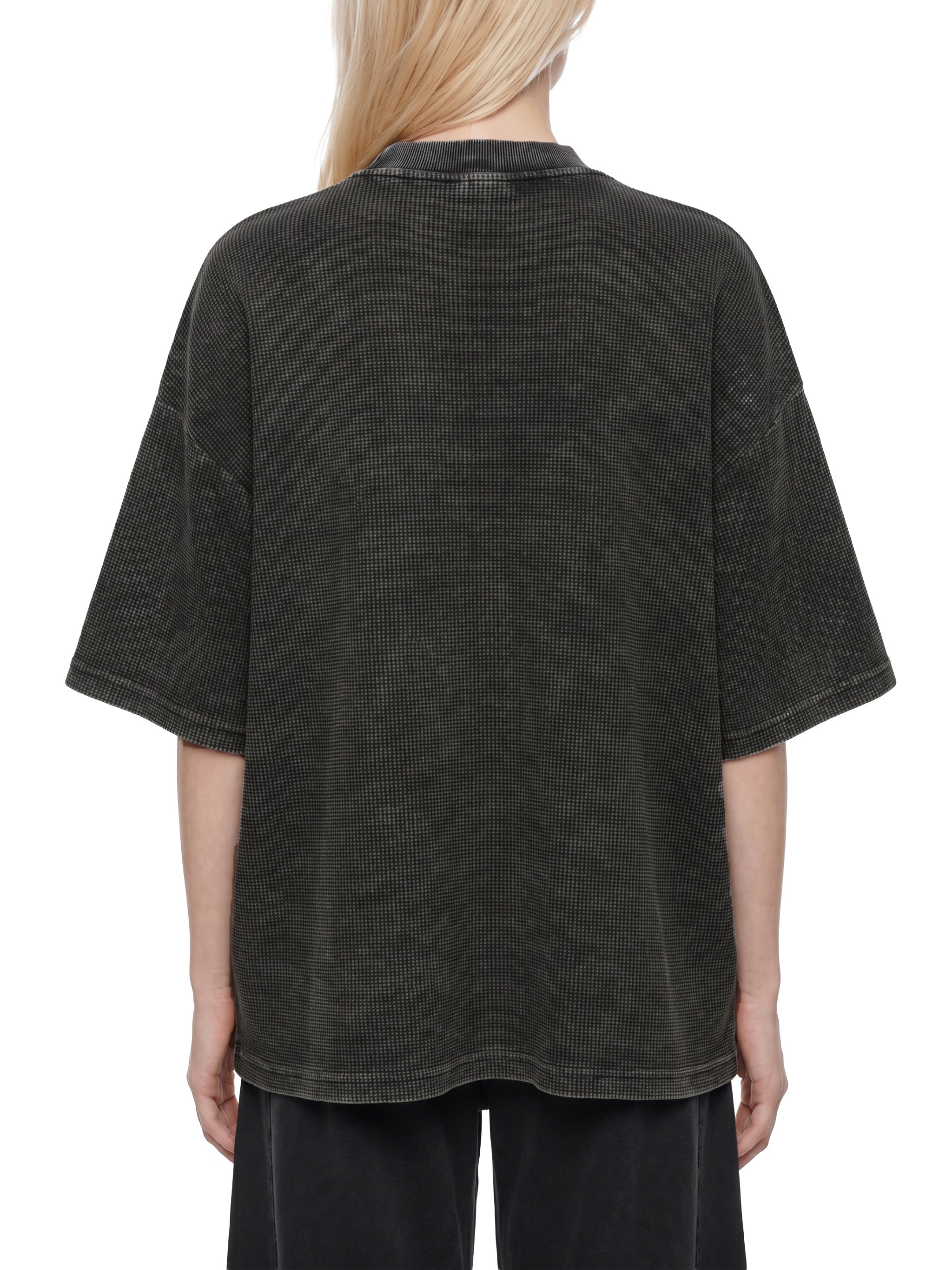 Textured Waffle Washed Boxy T-Shirt