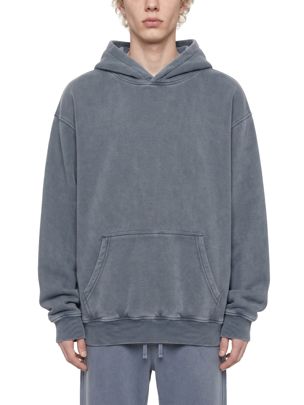 Snow Wash Fleece Oversize Hoodie