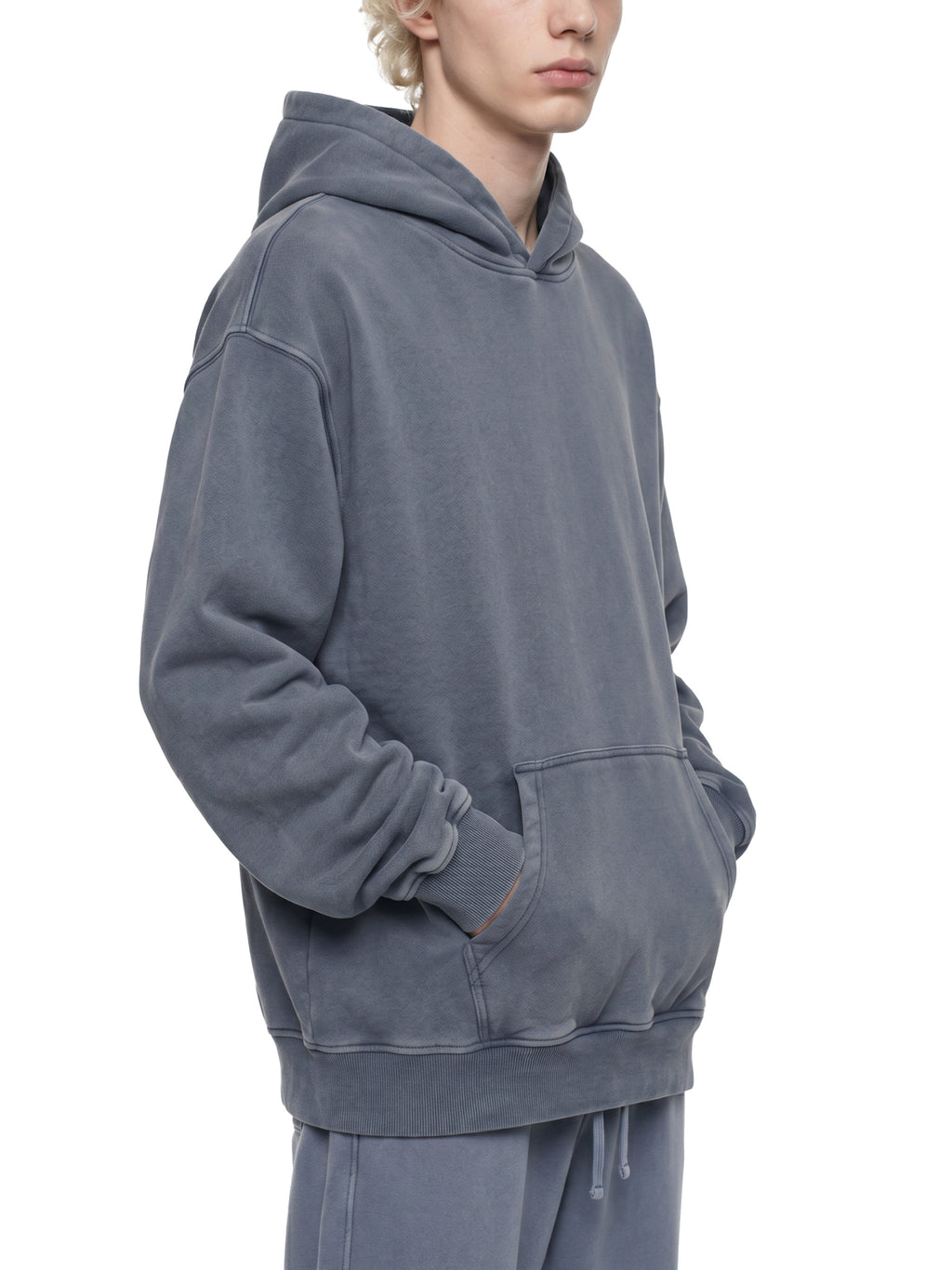 Snow Wash Fleece Oversize Hoodie