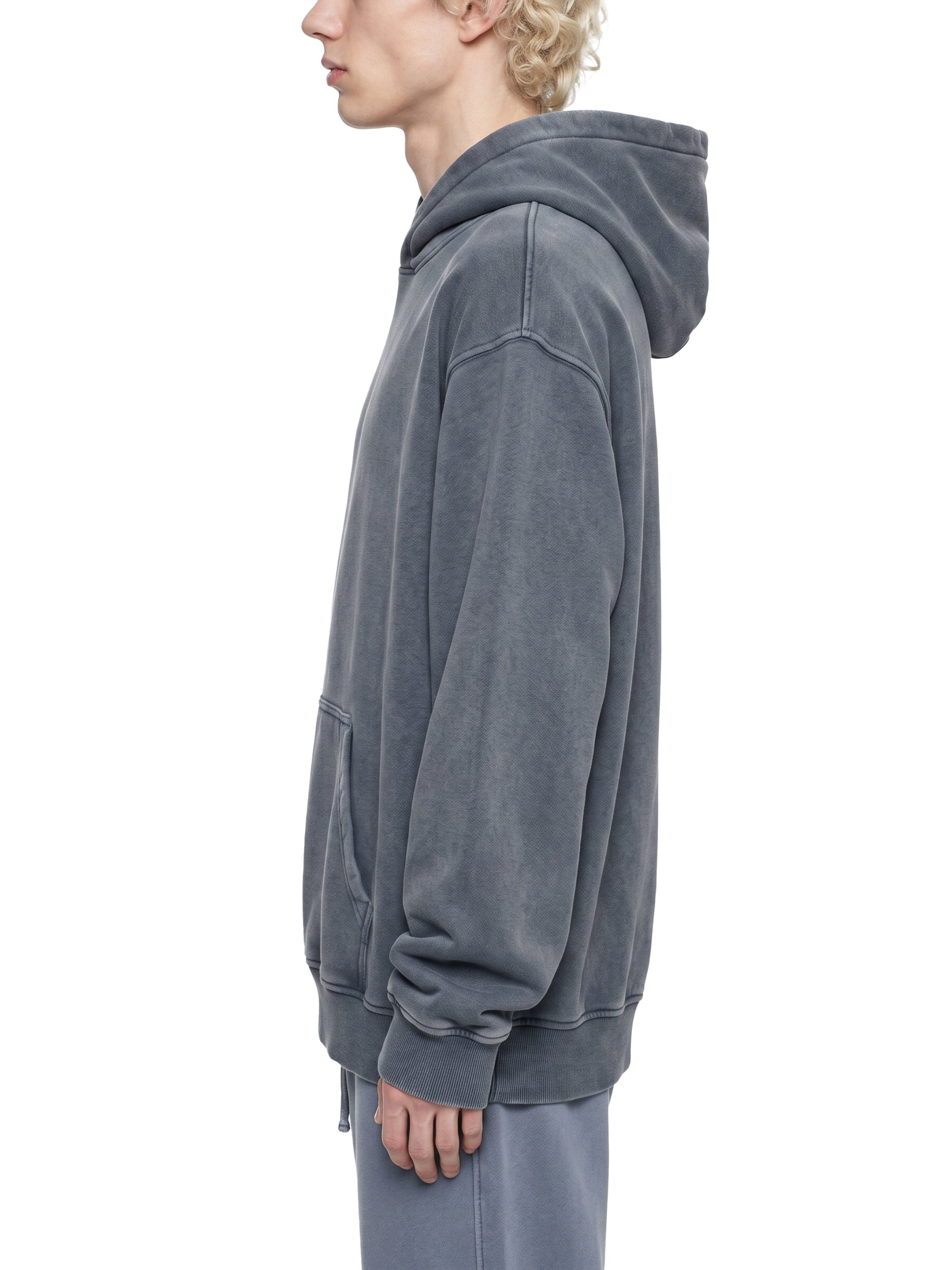 Snow Wash Fleece Oversize Hoodie