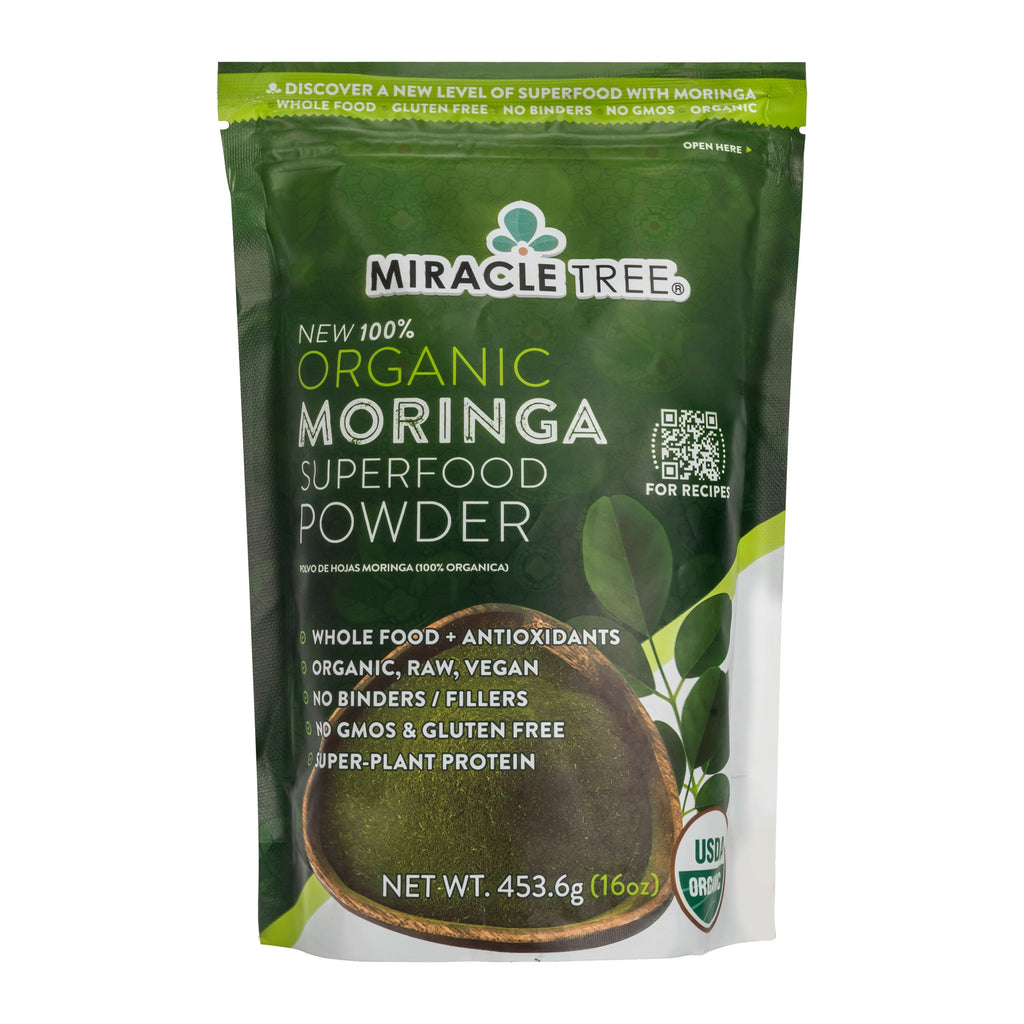 Organic Moringa Powder - 16oz Pouch