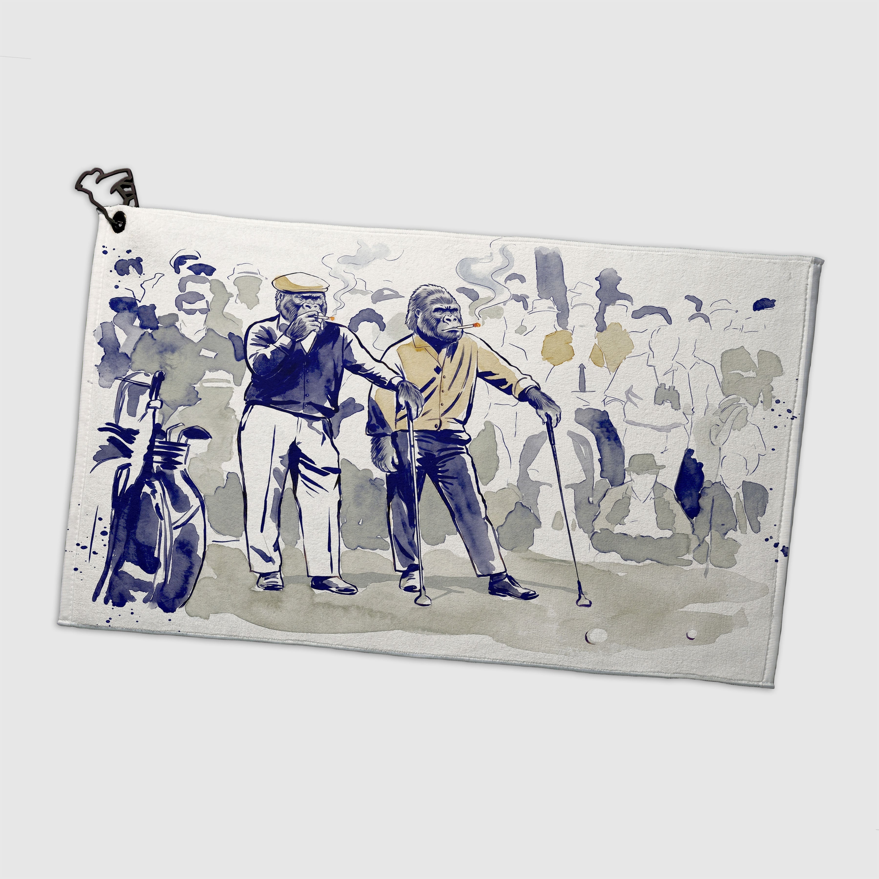 Real Men Smoke Golf Towel