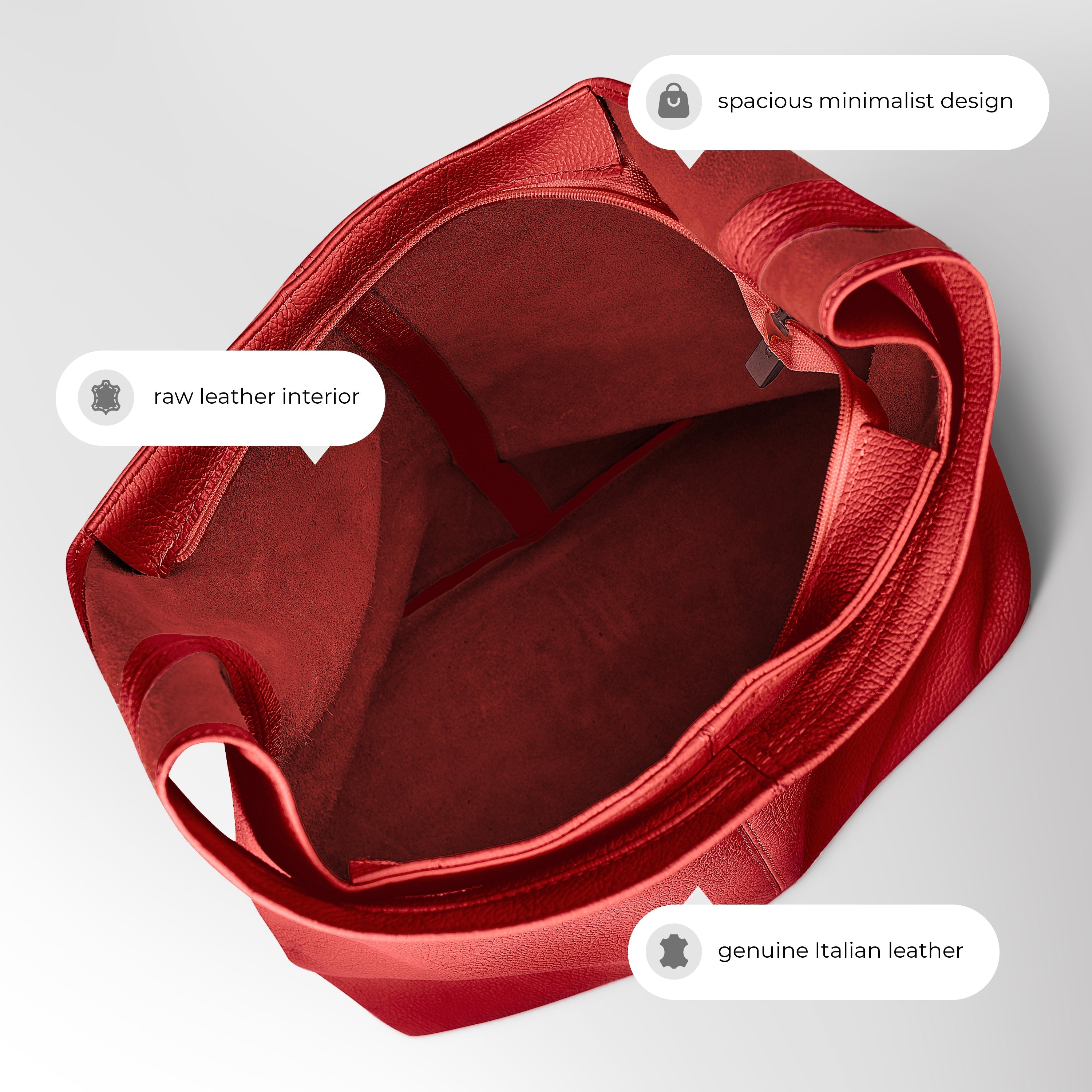 Italian Full-Grain Leather Hobo Bag | Siena