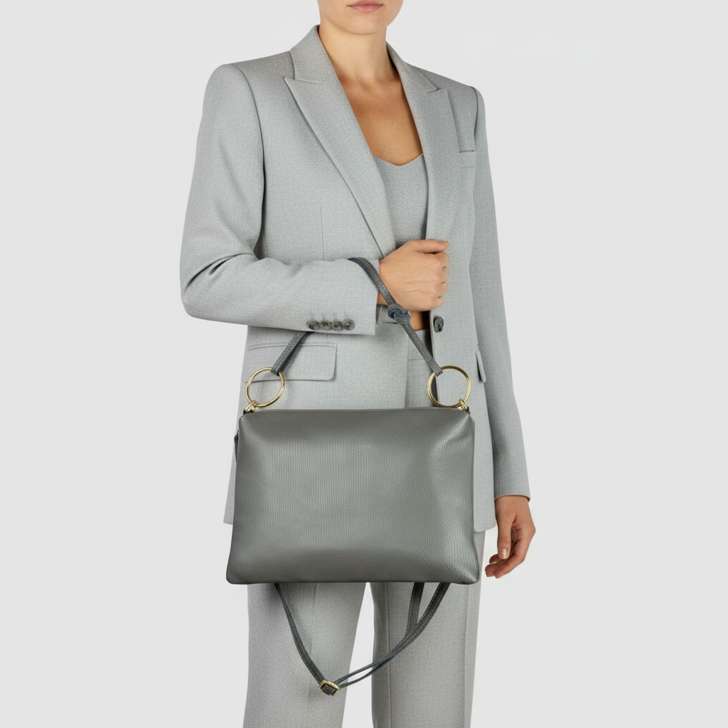 Italian Full-Grain Leather Shoulder Bag | Livorno