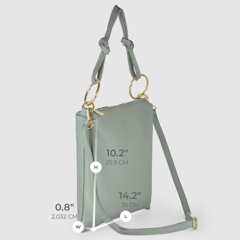 Italian Full-Grain Leather Shoulder Bag | Livorno