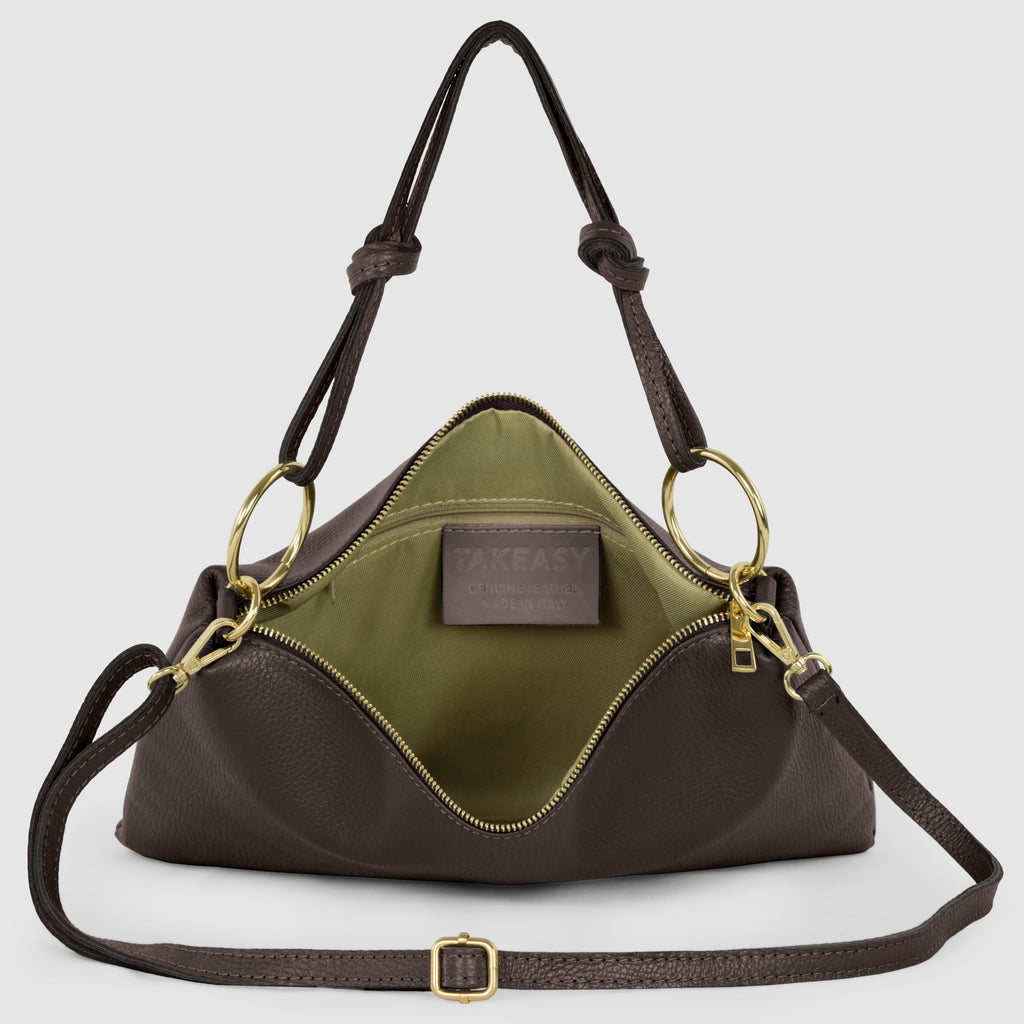 Italian Full-Grain Leather Shoulder Bag | Livorno