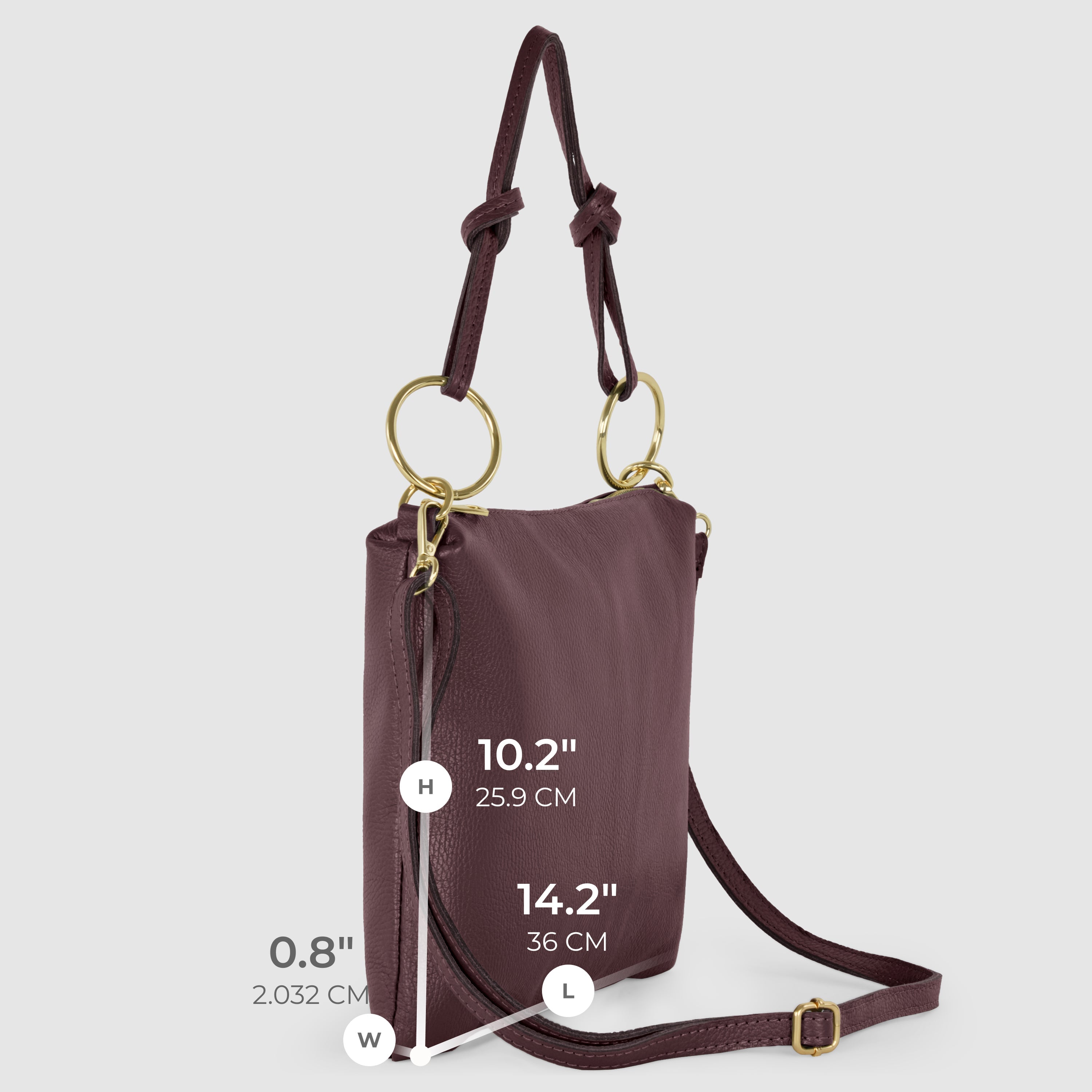 Italian Full-Grain Leather Shoulder Bag | Livorno