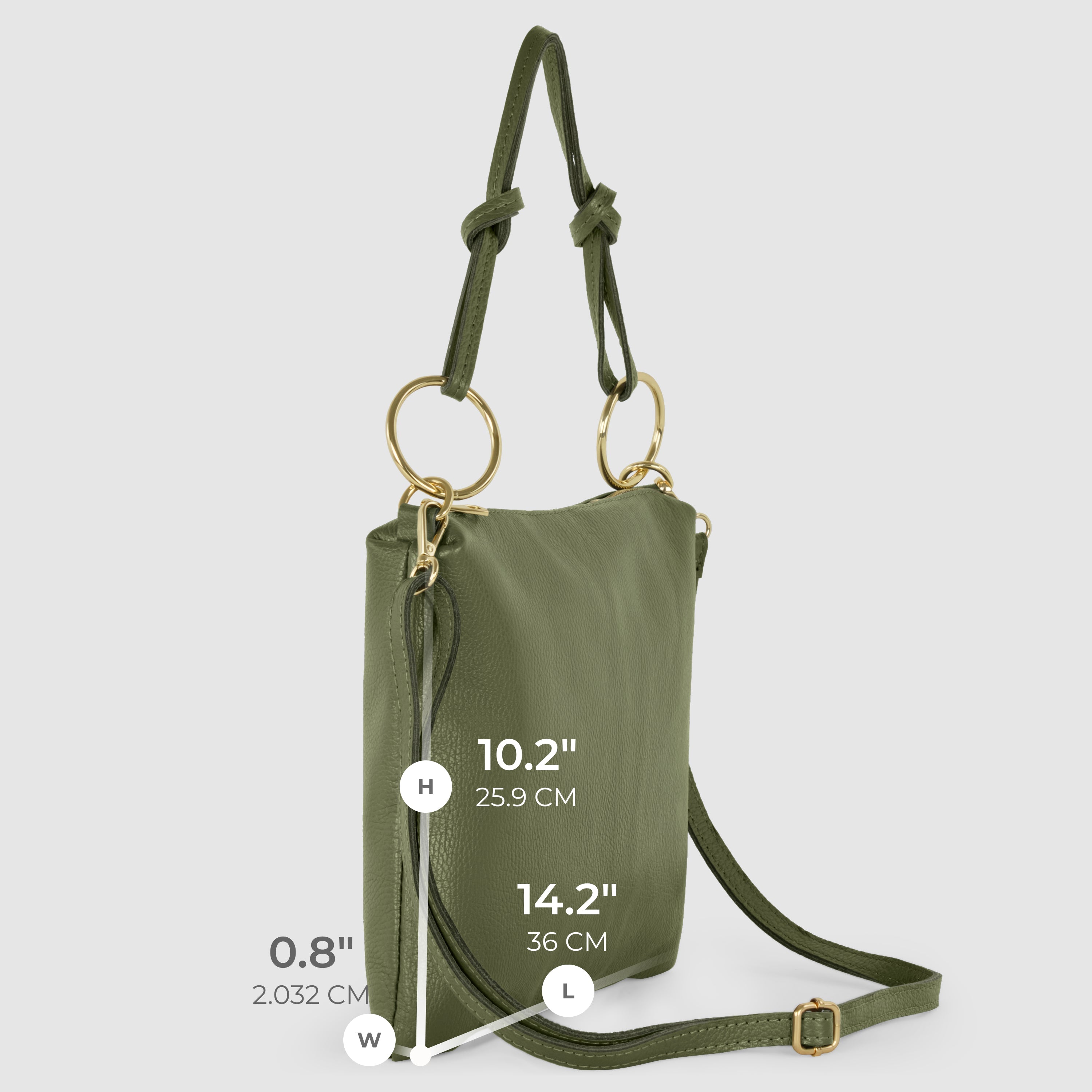 Italian Full-Grain Leather Shoulder Bag | Livorno