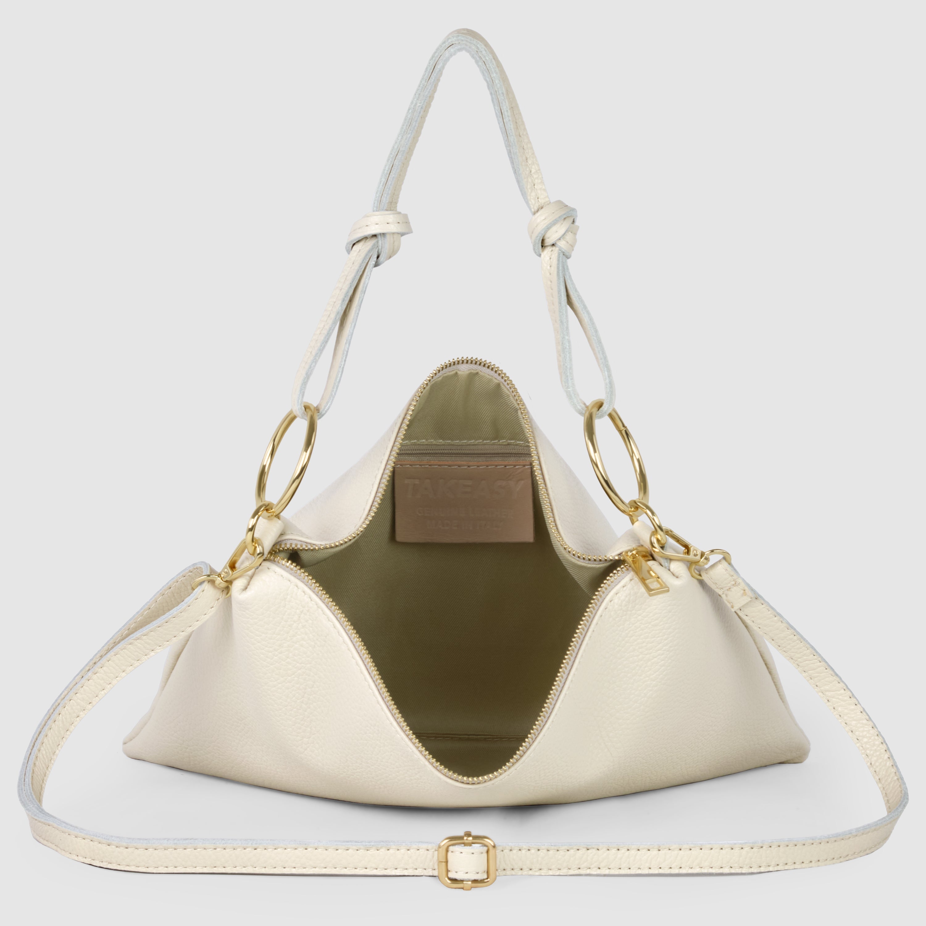 Italian Full-Grain Leather Shoulder Bag | Livorno