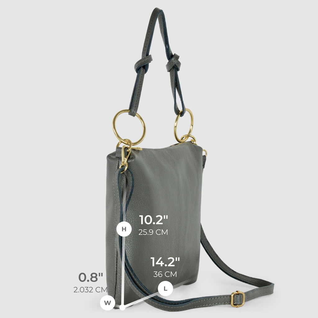 Italian Full-Grain Leather Shoulder Bag | Livorno