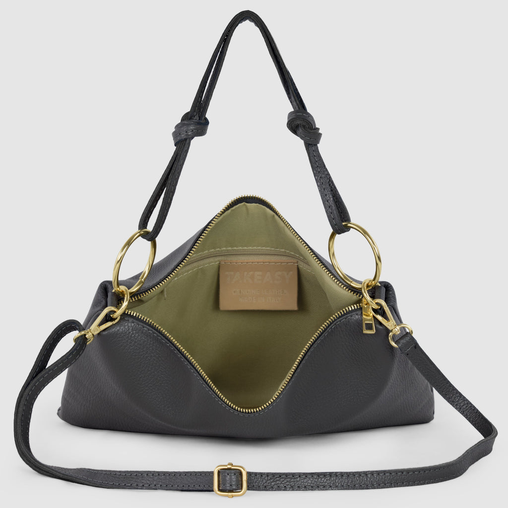 Italian Full-Grain Leather Shoulder Bag | Livorno