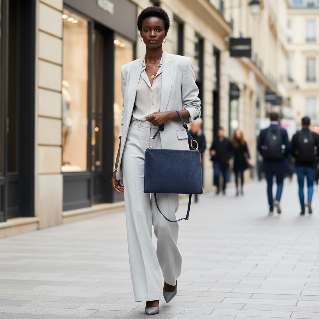 Italian Genuine Suede Shoulder Bag | Modena