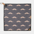 Urban Gent | Mustache Patterned Magnetic Golf Towel